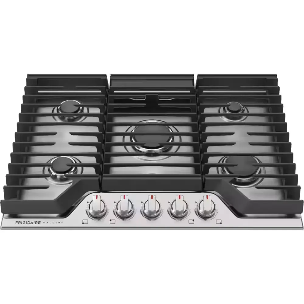 Gallery 30 in. Gas Cooktop in Stainless Steel with 5-Burner Elements, including Quick Boil and Simmer Burner - image 1