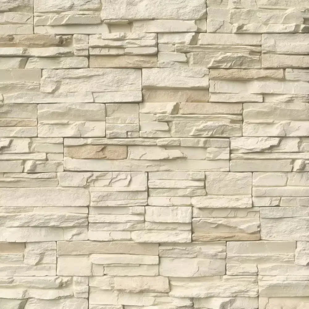 ***case of 11***Earthecho 9 in. W x  in. L Natural Ivory Manufactured Stone Flat Siding - image 1