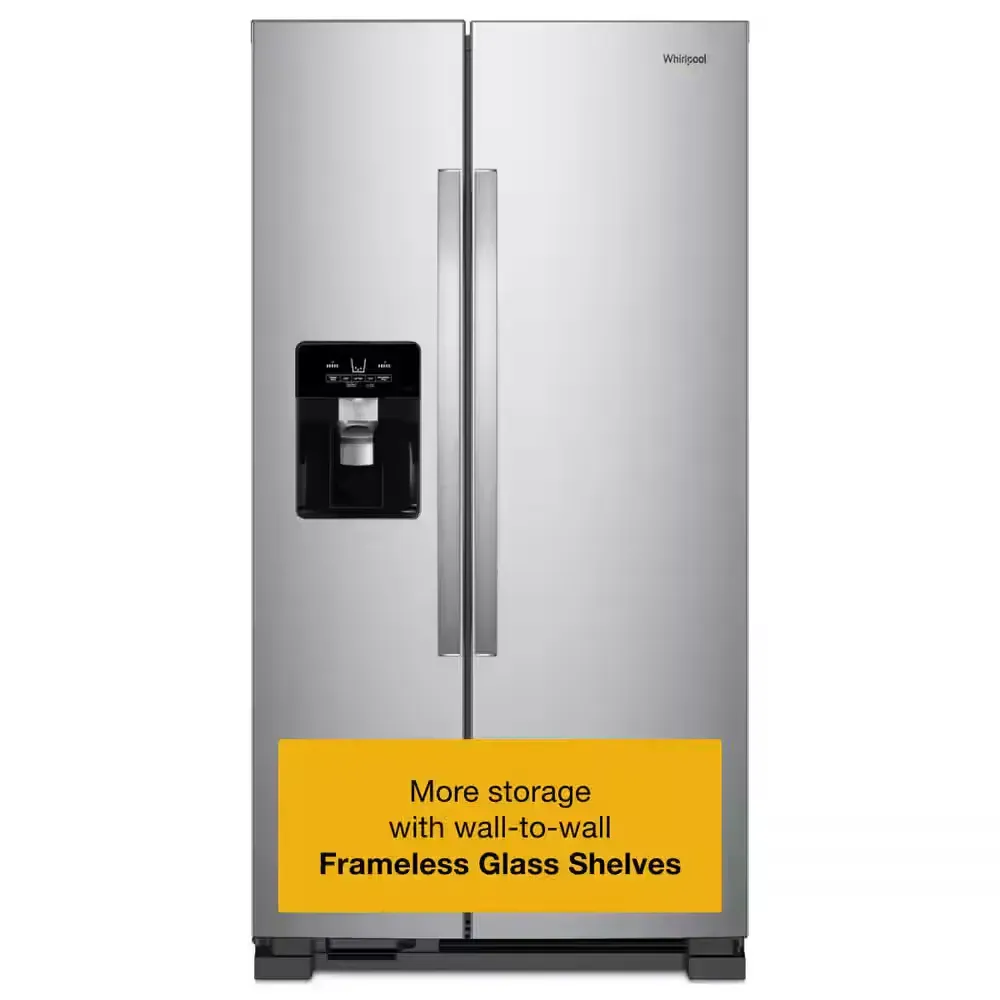 24.6 cu. ft. Side by Side Refrigerator in Fingerprint Resistant Stainless Finish - image 1