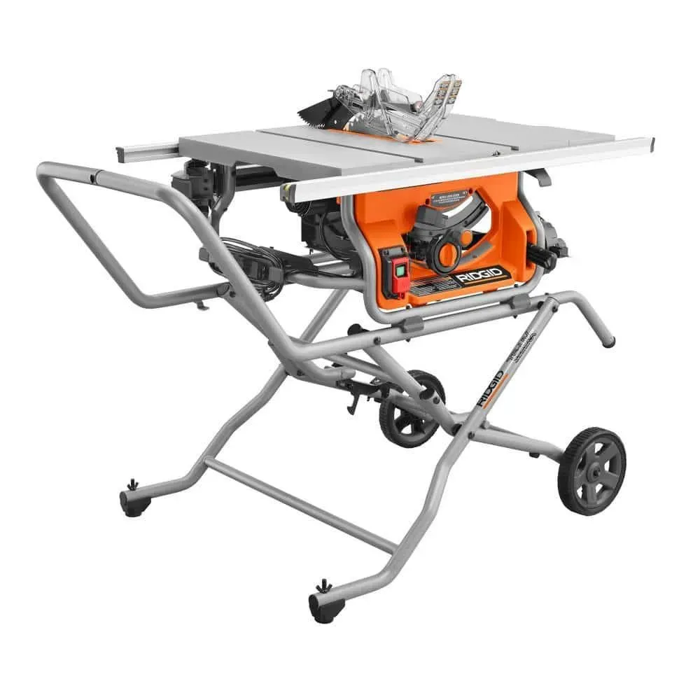 RIDGID 15 Amp 10 in. Portable Corded Pro Jobsite Table Saw with Stand - image 1