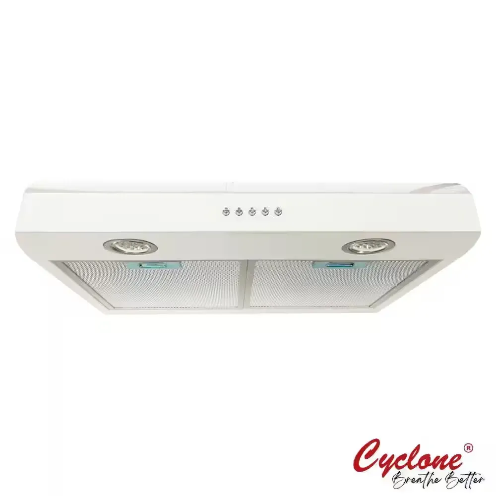 Cyclone Under-Cabinet Range Hood - White (Classic 24 in. 300 CFM Undermount Range Hood with LED Light in White) - image 2