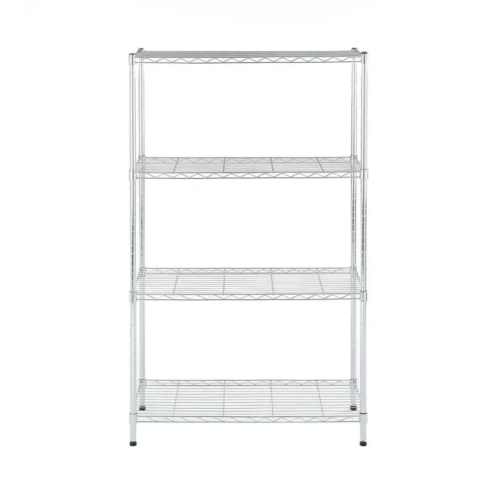 mzg Chrome 4-Tier Steel Shelving (15.7 in. x 33.5 in. x 54.4 in.) - image 1