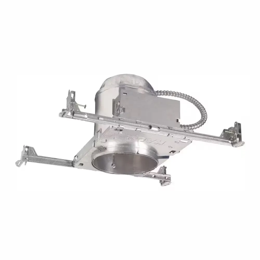 H7 6 in. Aluminum Recessed Lighting Housing for New Construction Ceiling, Insulation Contact, Air-Tite (6-Pack) - image 1