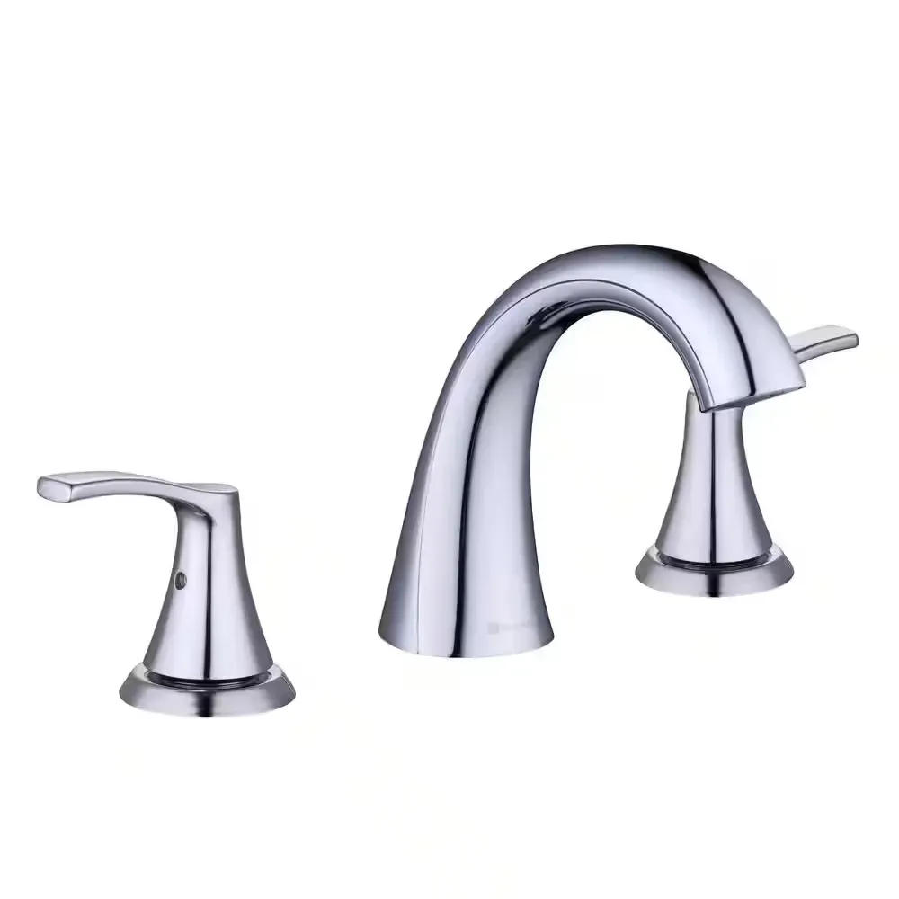 Arnette 8 in. Widespread Double-Handle High-Arc Bathroom Faucet in Polished Chrome - image 1