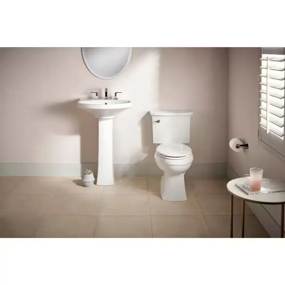 Elmbrook 7 in. W x 8 in. D Rectangular Pedestal Sink Base in White - image 1