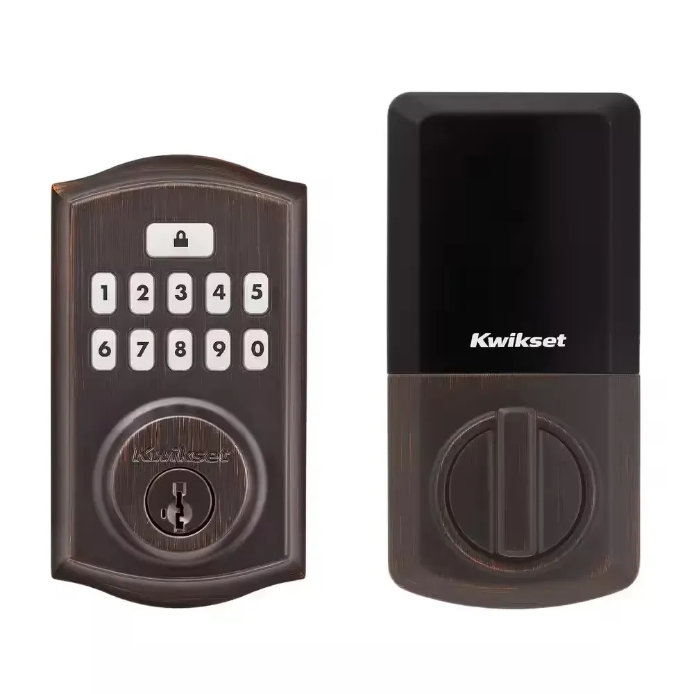 SmartCode 260 Traditional Venetian Bronze Keypad Single Cylinder Electronic Deadbolt Featuring SmartKey Security - image 1