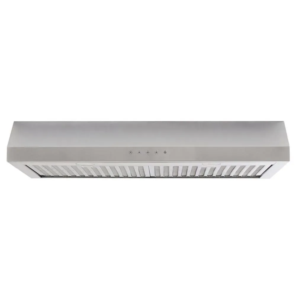Vissani Cenza 30 in. 340 CFM Convertible Under Cabinet Range Hood in Stainless Steel with Electronic Touch Controls - image 1