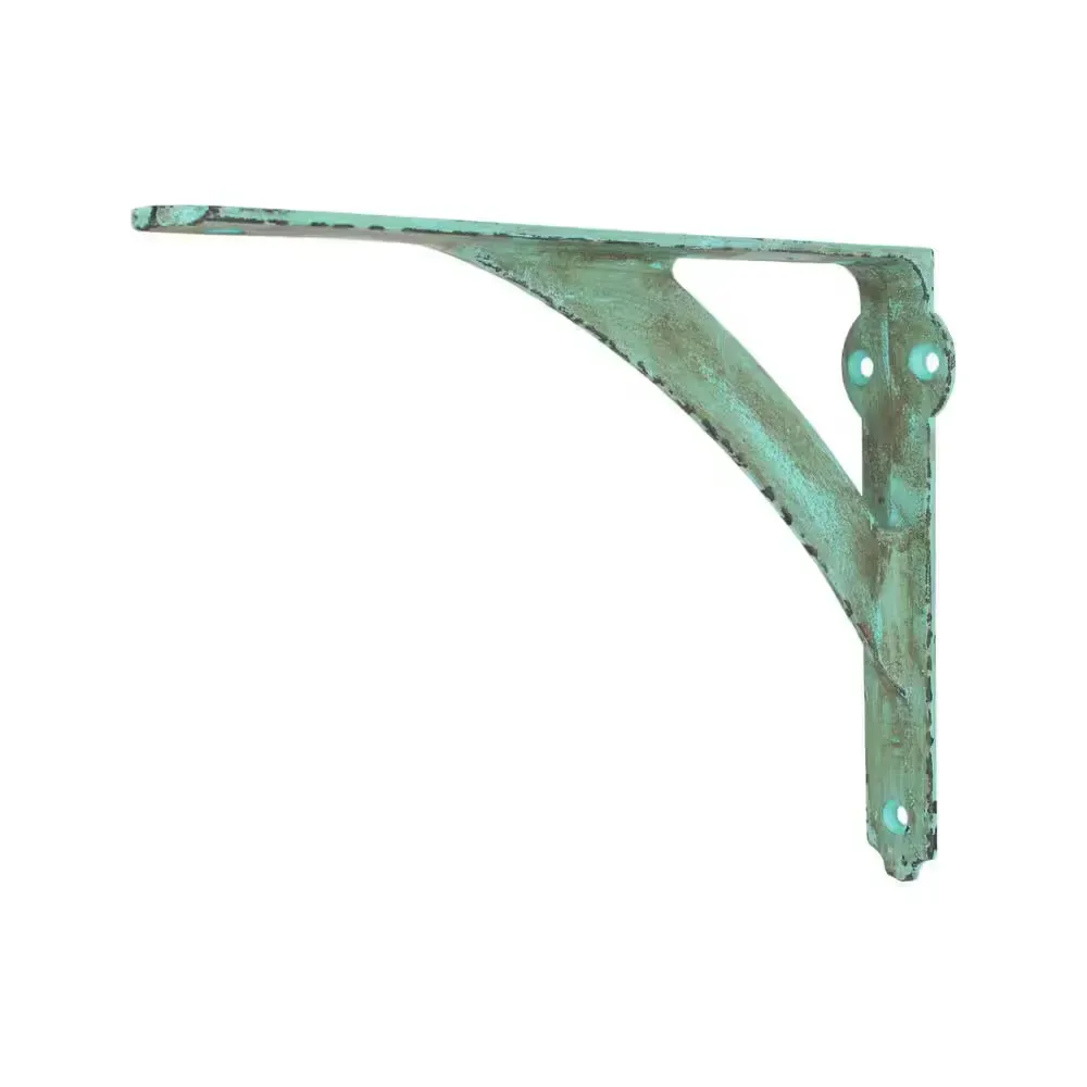 *** pack of 10***10 in. x 8 in. Vintage Green Medium Duty Shelf Bracket - image 1