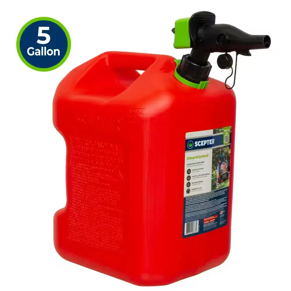 5 Gal. Smart Control Gas Can with Rear Handle, Red Fuel Container - image 1
