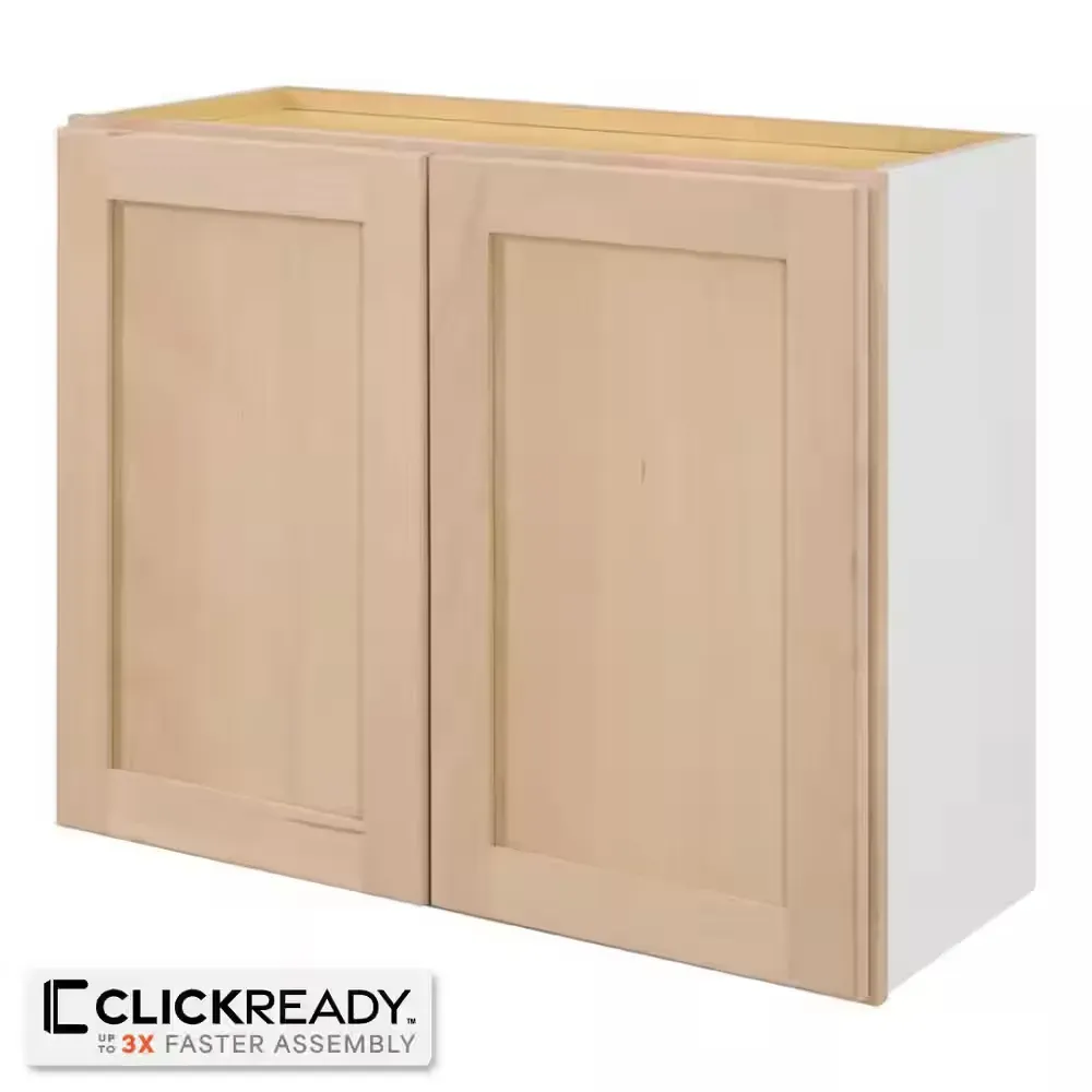 30 in. W x 12 in. D x 24 in. H Ready to Assemble Wall Bridge Kitchen Cabinet in Unfinished with CLICKREADY Technology - image 1