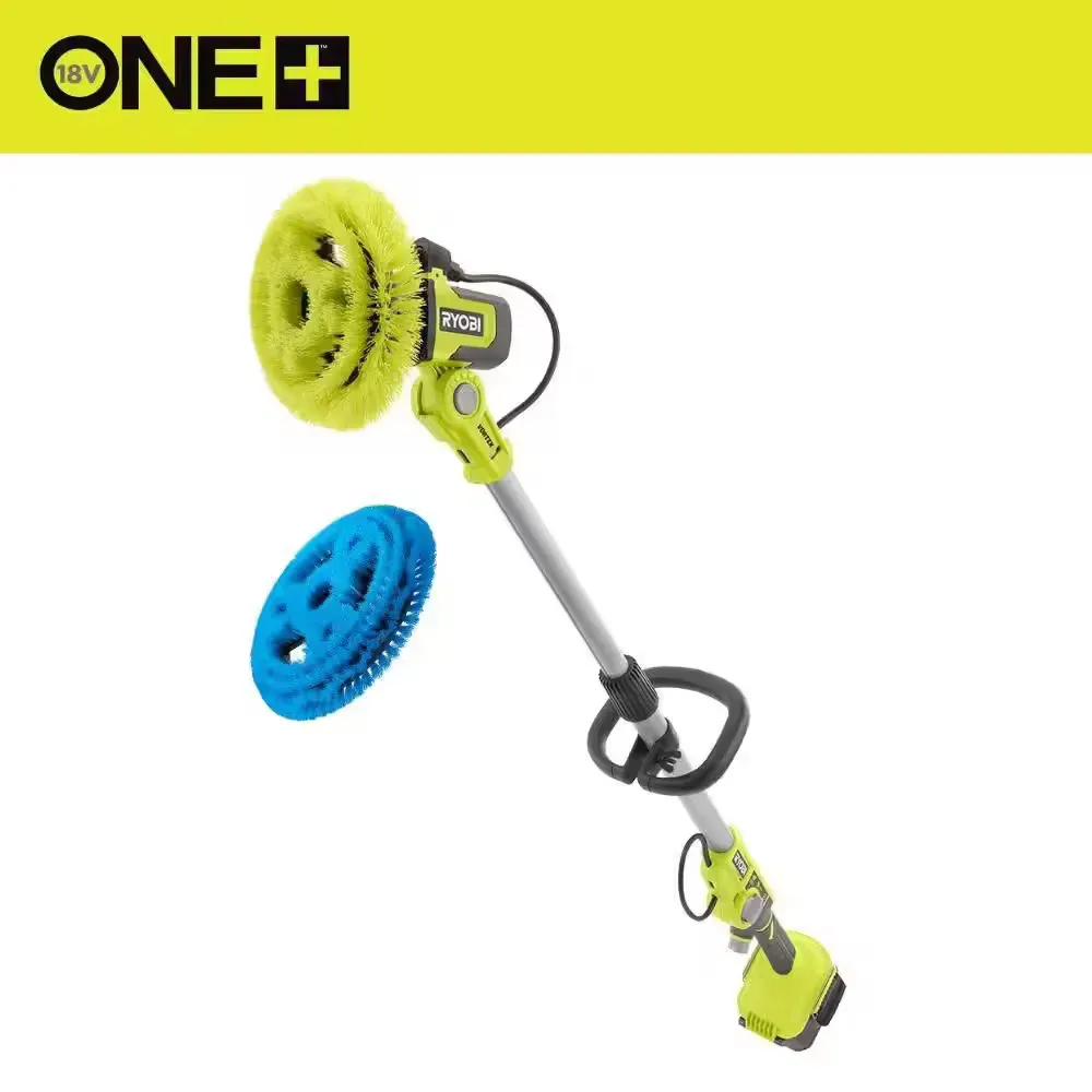 ONE+ 18V Cordless Soap Dispensing Scrubber (Tool Only) w/ 11 in. VORTEX Soft Bristle Brush - image 1