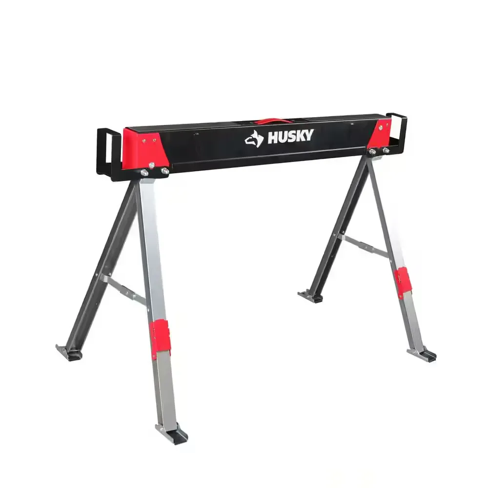 28.7 in. x 41.1 in. Steel Saw Horse and Jobsite Table with 1100 lbs. Capacity - 1 Each - image 1