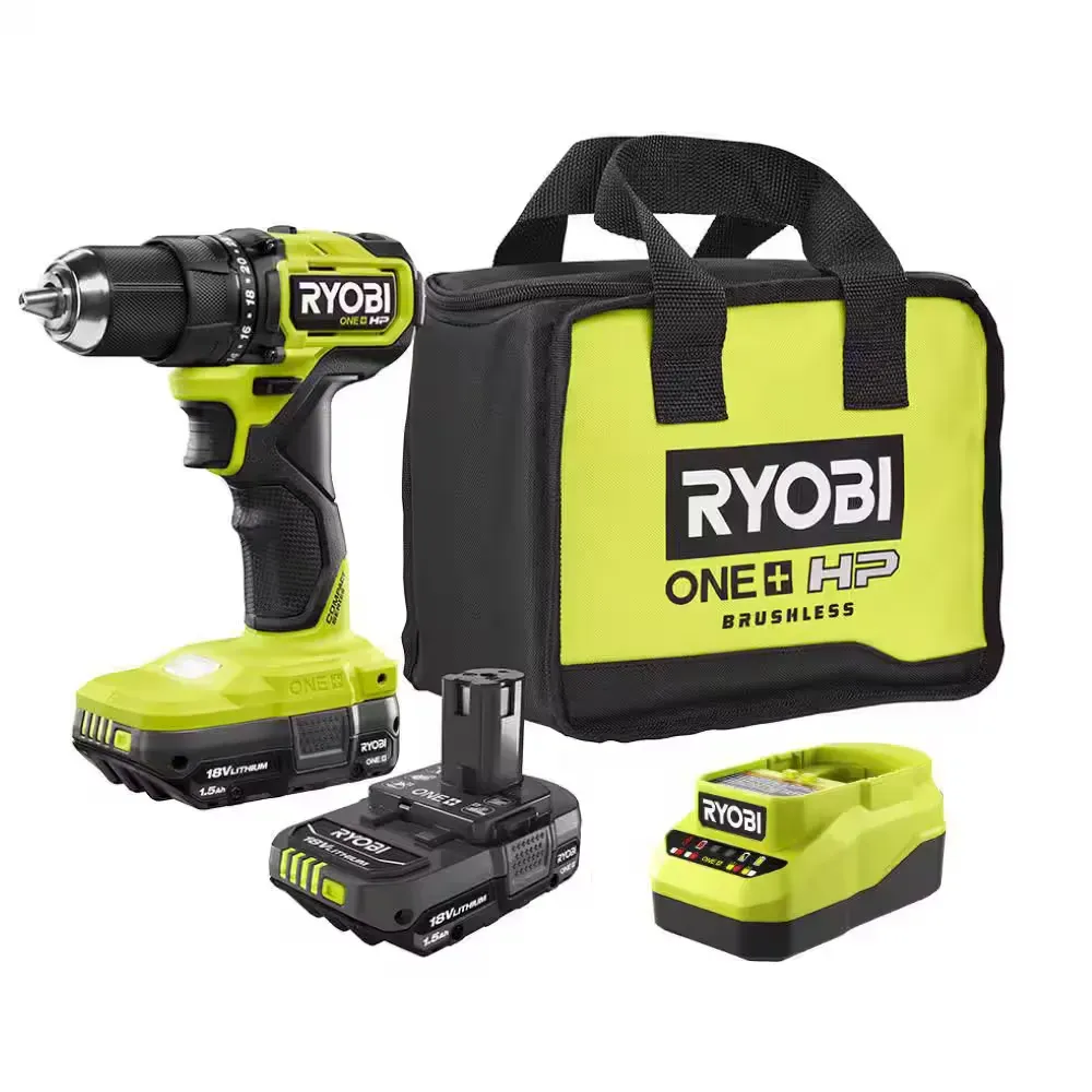 ***Non-functional***ONE+ HP 18V Brushless Cordless Compact 1/2in. Drill/Driver Kit with (2) 1.5 Ah Batteries and Charger - image 1