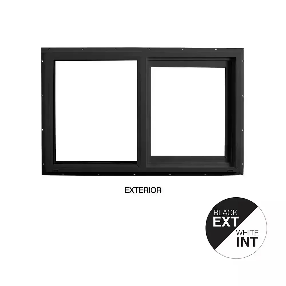 59.5 in. x 35.5 in. Select Series Vinyl Horizontal Sliding Left WHITE Window with White Int, HP2+ Glass and Screen - image 1