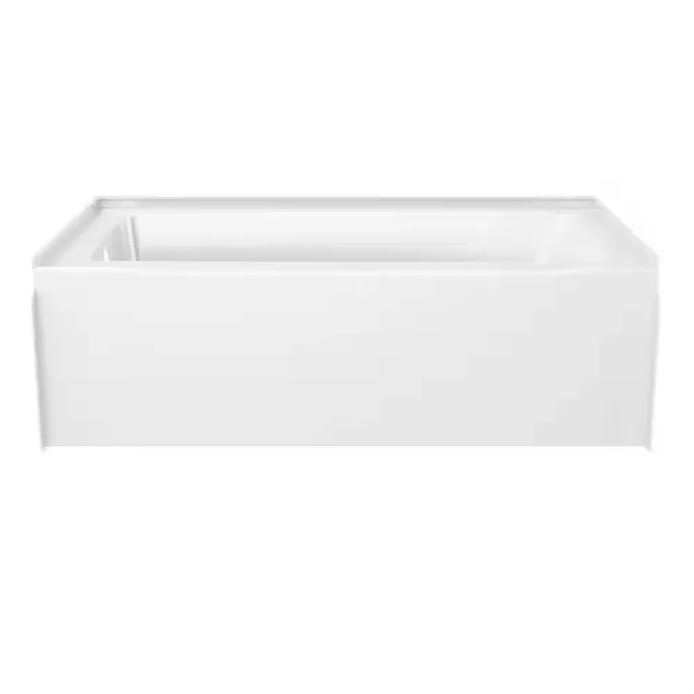 Classic 500 60 in. x 32 in. Alcove Deep Soaking Bathtub with Left Drain in High Gloss White - image 1