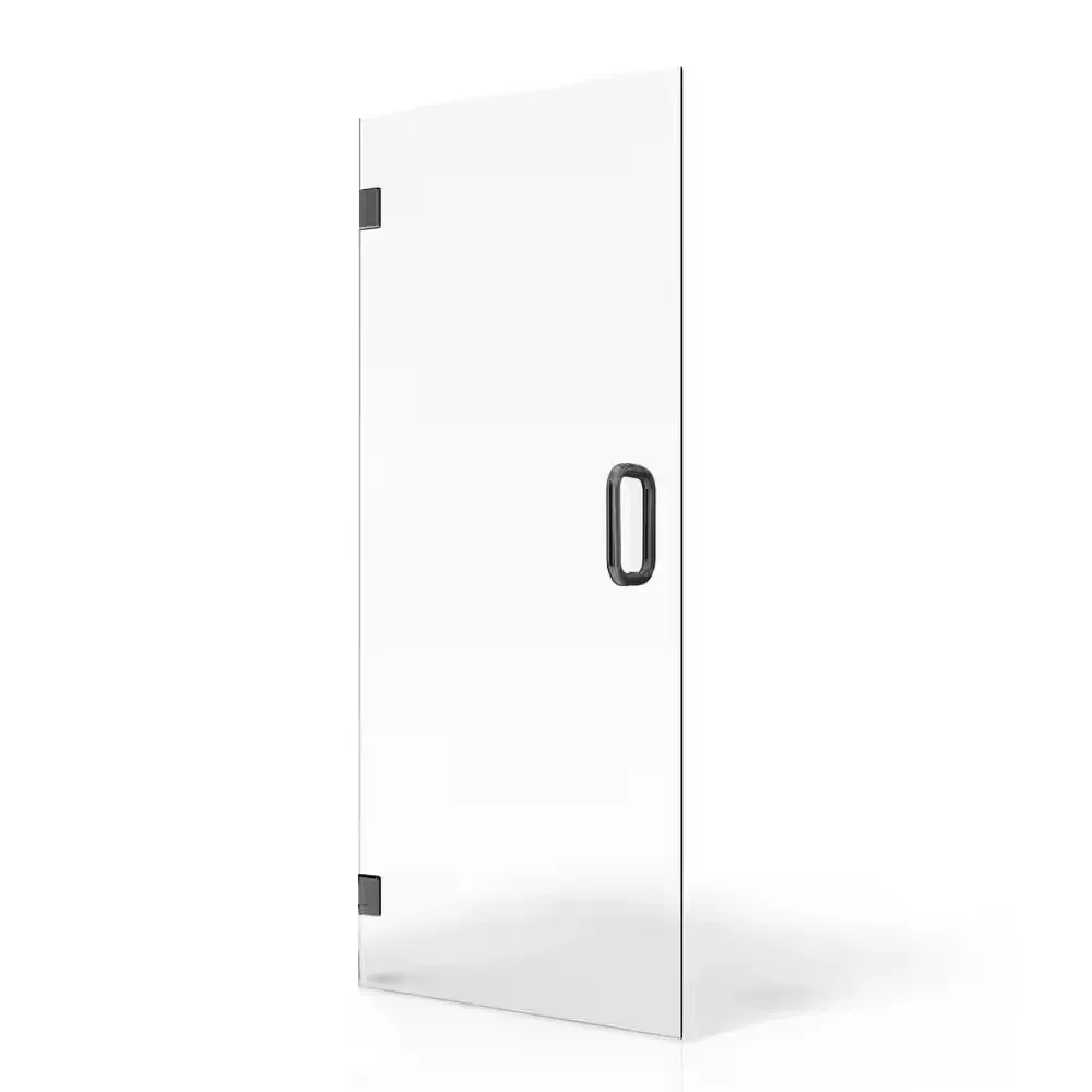 Vela 22.5 in. W x 78 in. H Frameless Fixed Single Panel Shower Door in Polished Brass Without Handle - image 1
