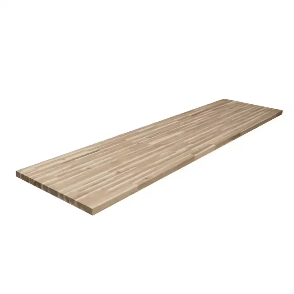 Hampton Bay 10 ft. L x 25 in. D Unfinished Acacia Butcher Block Countertop with Square Edge - image 1