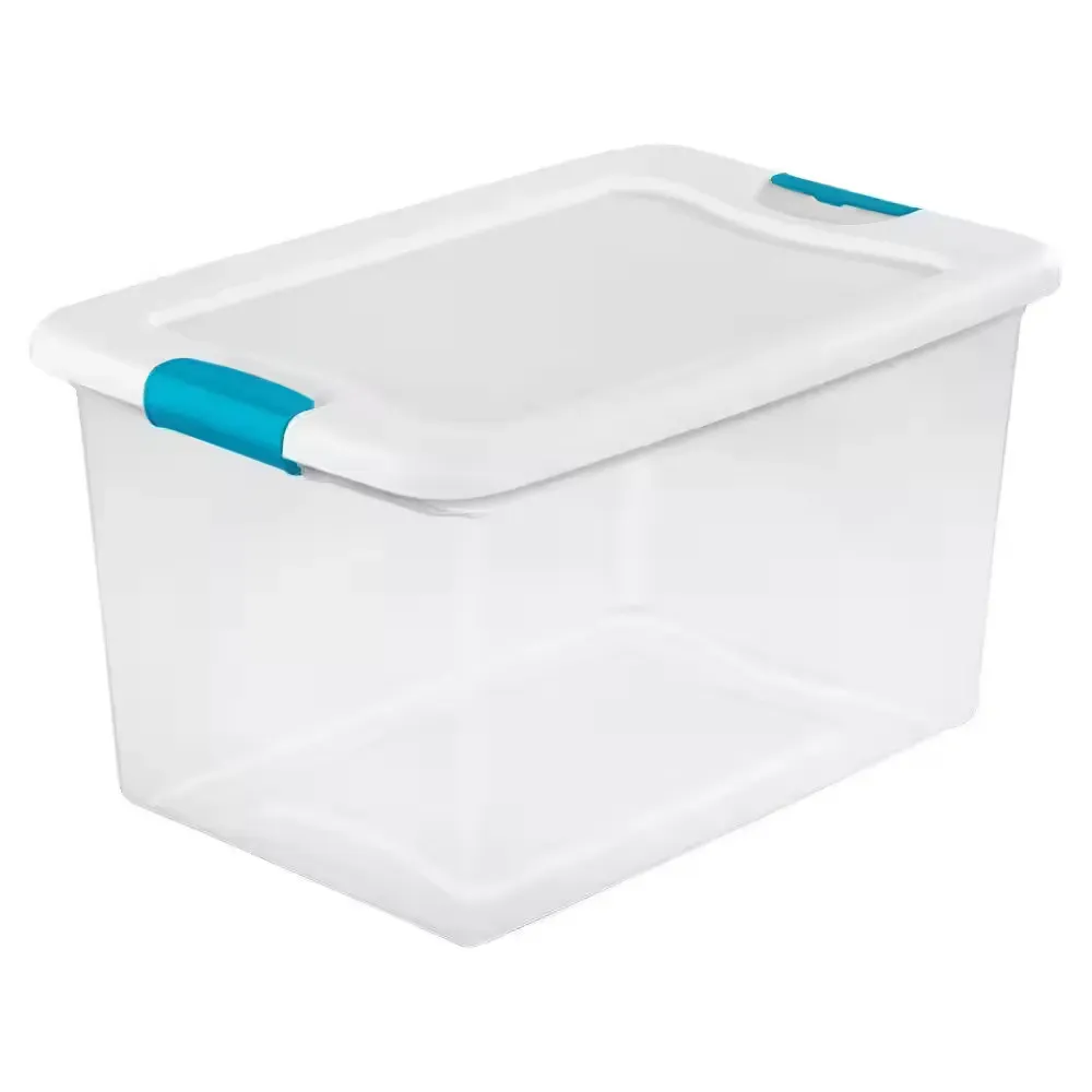 ***Box of  6 boxes ***64 Qt. Latching Storage Box - image 1