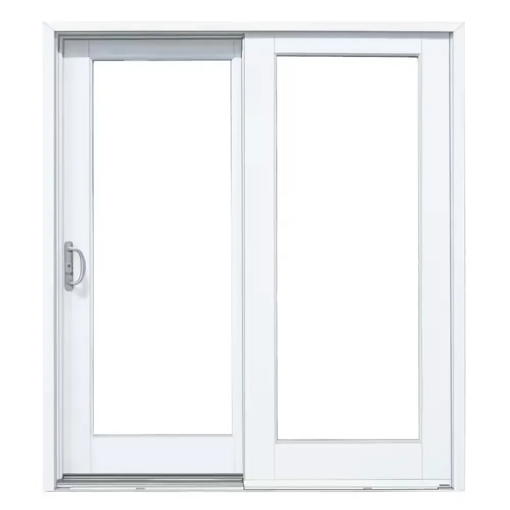 71 in. x 80 in. Smooth White Left-Hand Composite Sliding Patio Door - image 1