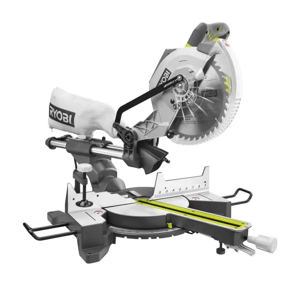 RYOBI 15 Amp 10 in. Corded Sliding Compound Miter Saw with LED Cutline Indicator - image 1
