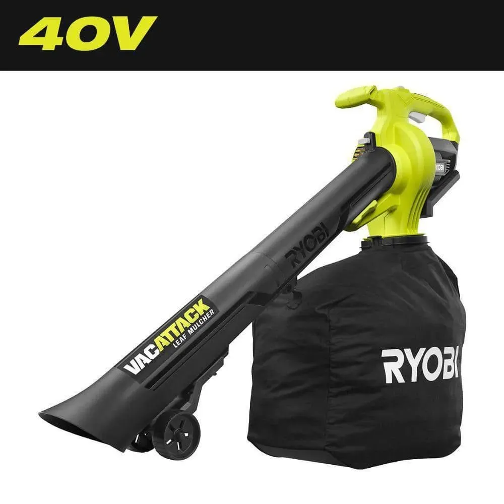 RYOBI 40V Vac Attack Cordless Battery Leaf Vacuum/Mulcher (Tool Only) - image 1