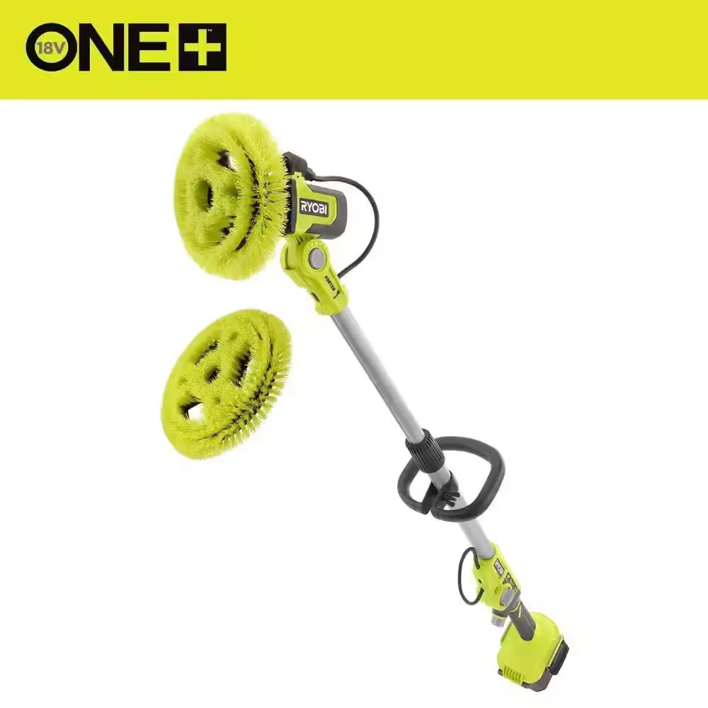 ONE+ 18V Cordless Soap Dispensing Scrubber (Tool Only) w/ 11 in. VORTEX Medium Bristle Brush - image 1