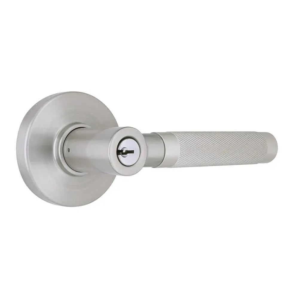 Home Decorators Collection Woodcliff Satin Nickel Keyed Entry Door Handle Featuring Dual Keyway - image 1