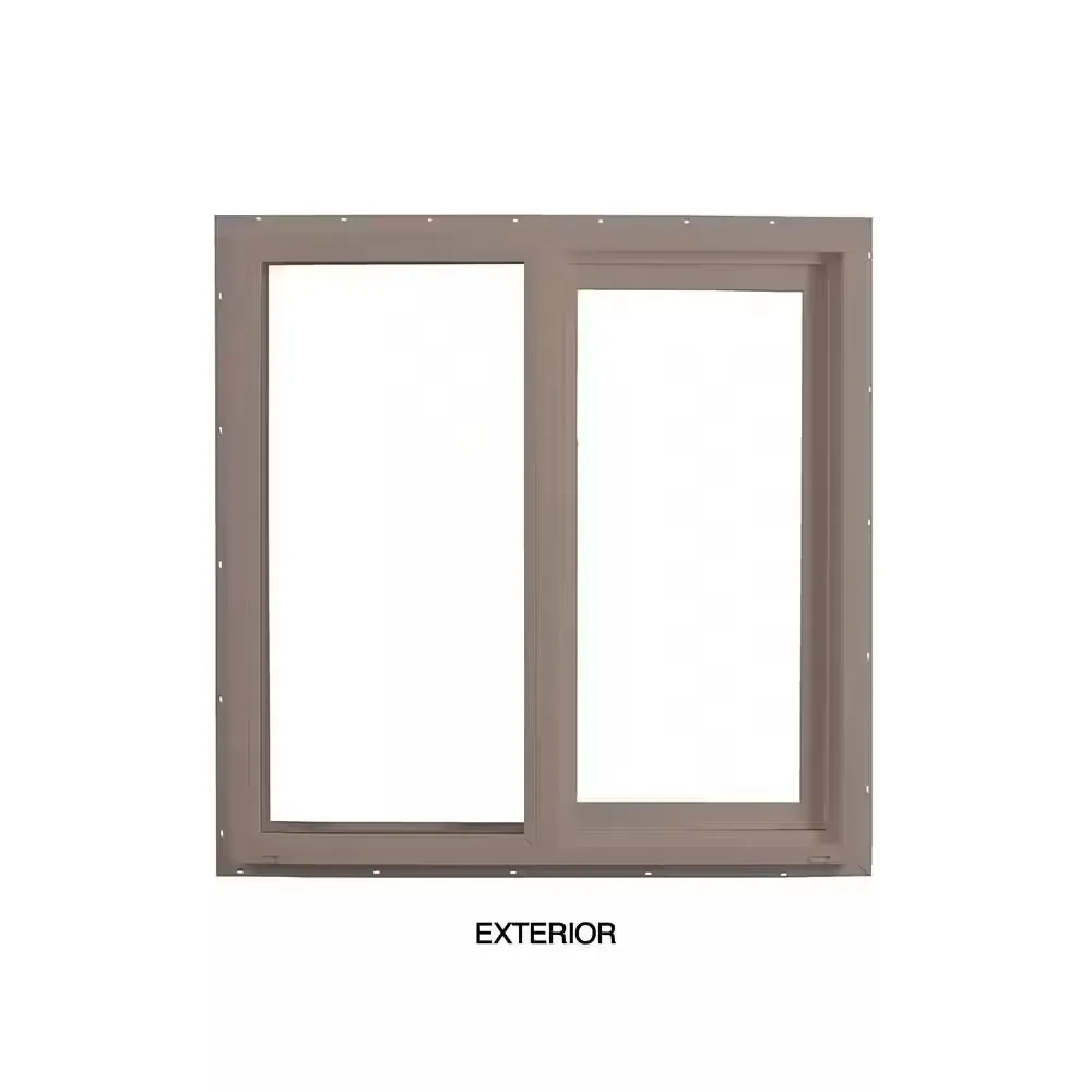 23.5 in. x 23.5 in. Select Series Horizontal Sliding Left Hand Clay Vinyl Window with HPSC Glass and Screen Included - image 1