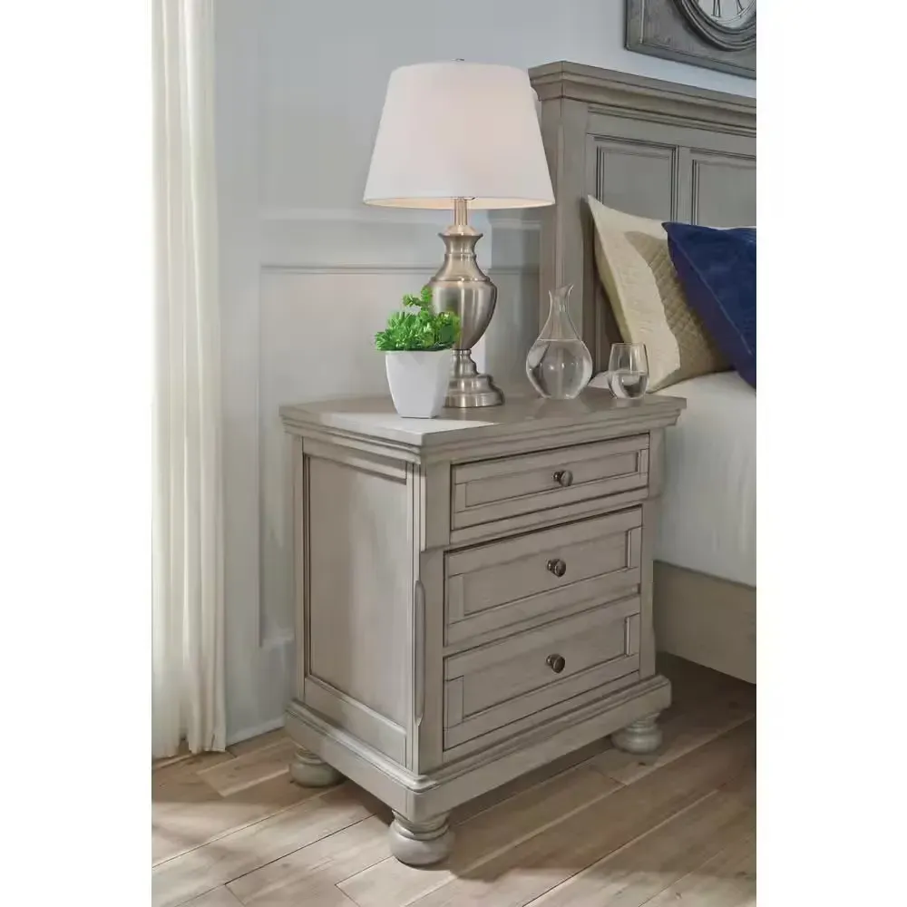 Lettner Gray 2-Drawers 28.75 in. W Nightstand - image 1