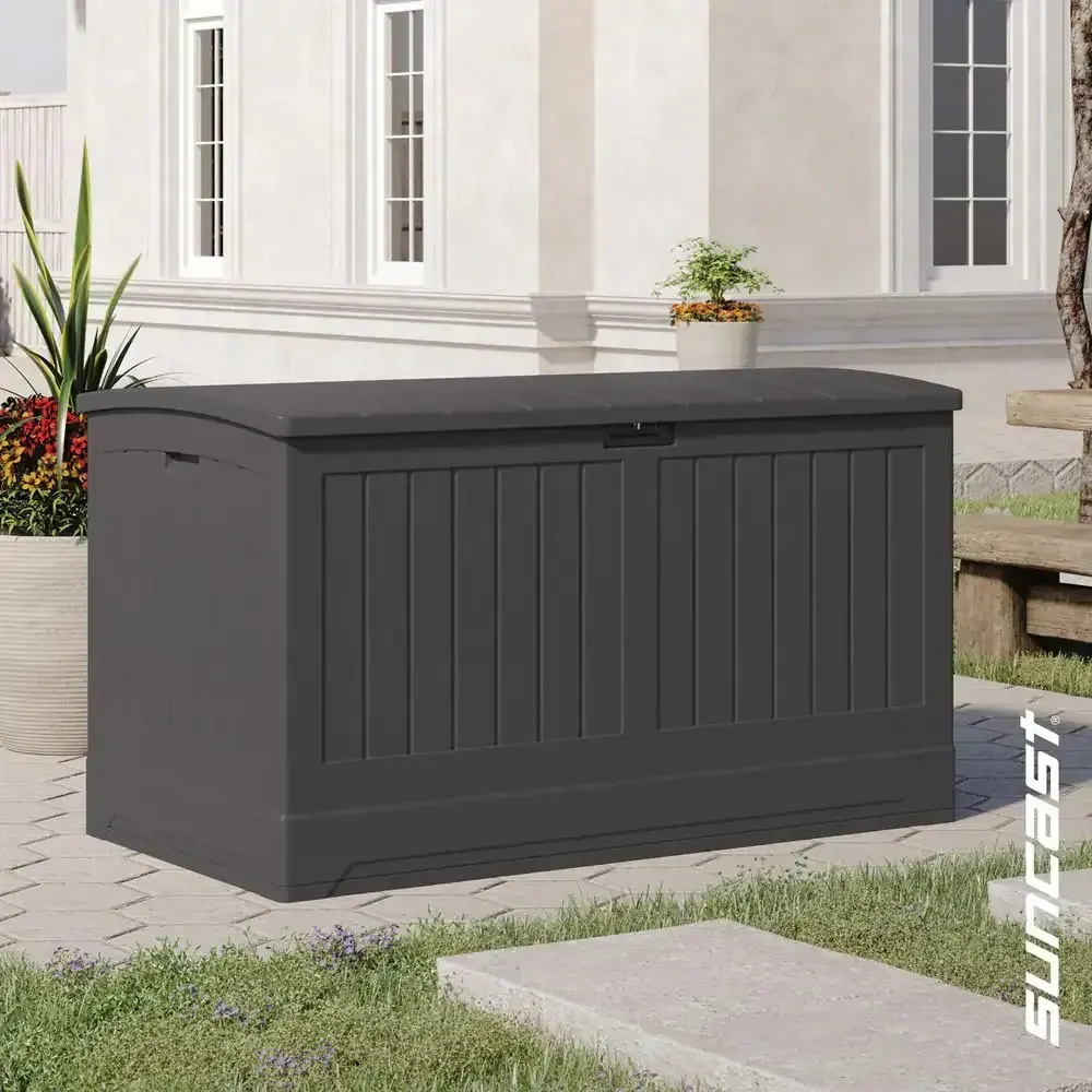 Suncast Large Outdoor Storage Deck Box - Gray - image 1