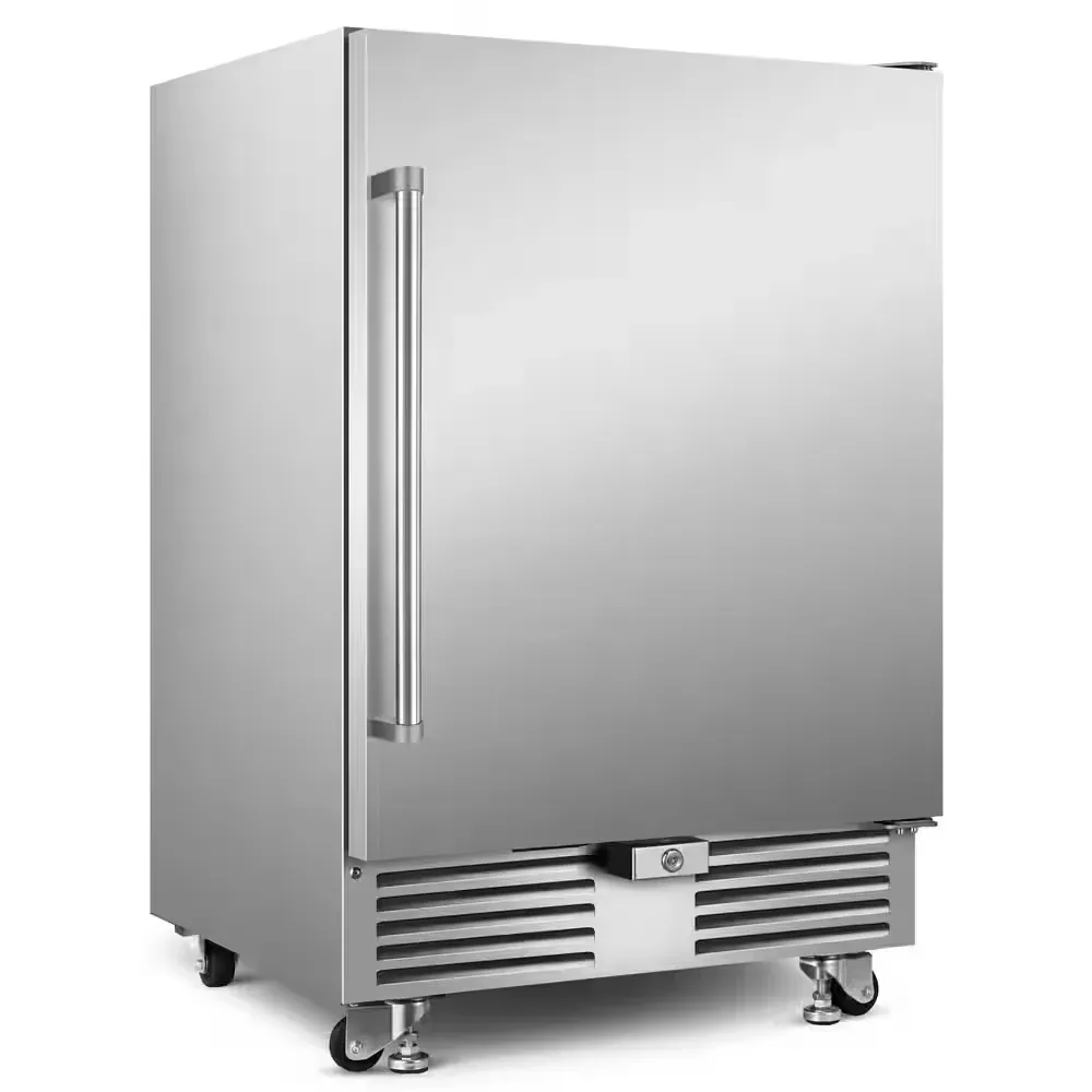 4.9 cu. ft. Built-In Outdoor Refrigerator Built-in Drink Fridge 210-Cans in Stainless Steel - image 1