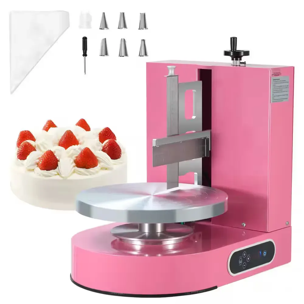 Cake Decorating Machine, Adjustable Cake Cream Spreader, 8-Piece stainless steel Cake Stands Set, Low Noise Machine - image 1