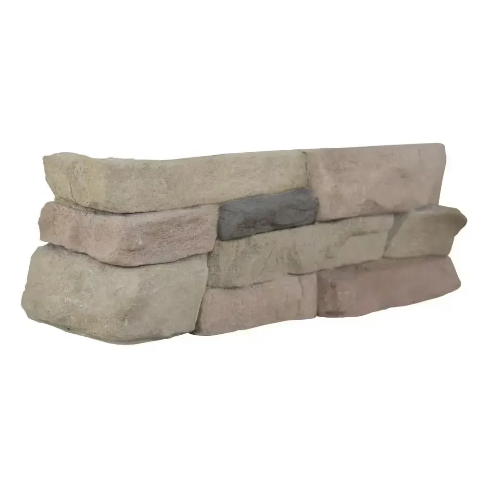 ***12 cases***Earthecho Natural 9 in. W x 19.5 in. L Earthecho Natural Dessert Corner Manufactured Stone Corner Siding - image 1