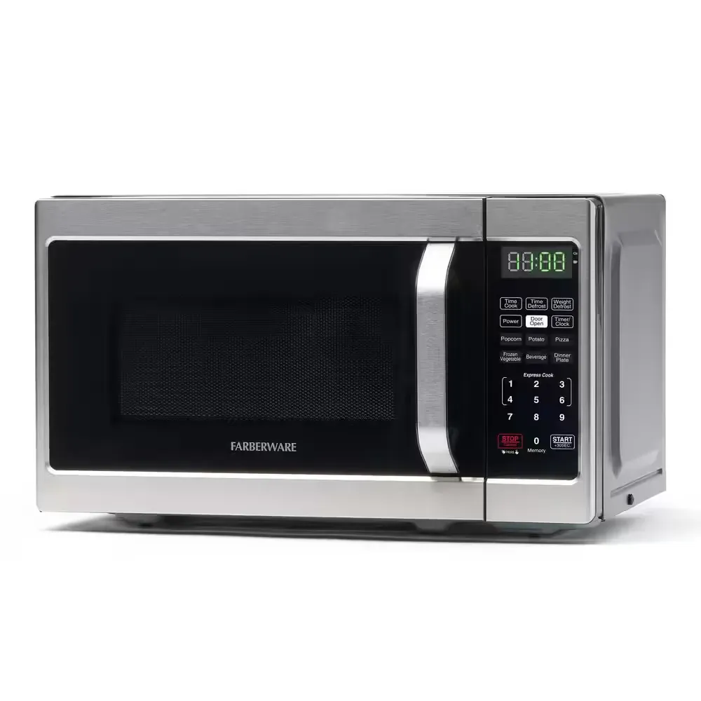 0.7 cu. ft. 700-Watt Countertop Microwave Oven in Brushed Stainless Steel - image 1