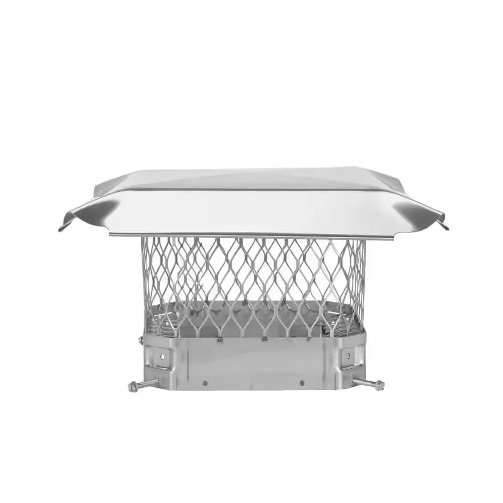 9 in. x 9 in. Bolt-On Single Flue Chimney Cap in Stainless Steel - image 1