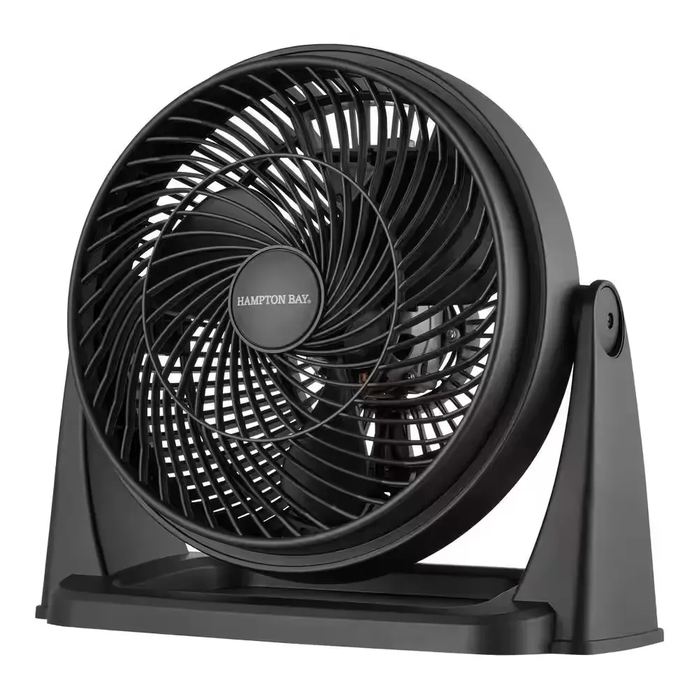 11 in. 3 Speed Portable Desk Fan in Black - image 1