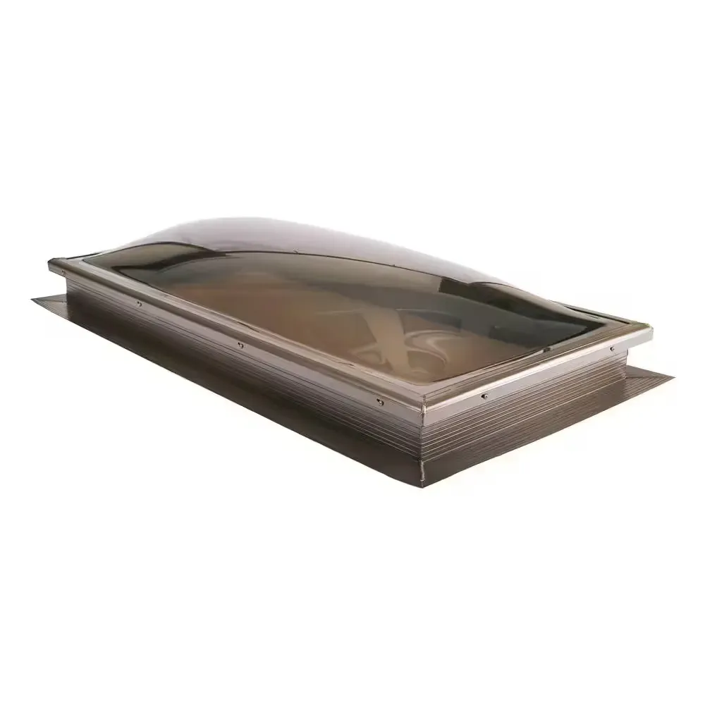 ***minor dents and minor crack on glass Gordon 22-1/4 in. x 46-1/4 Fixed Bronze Fixed Self Flashing Skylight - image 1