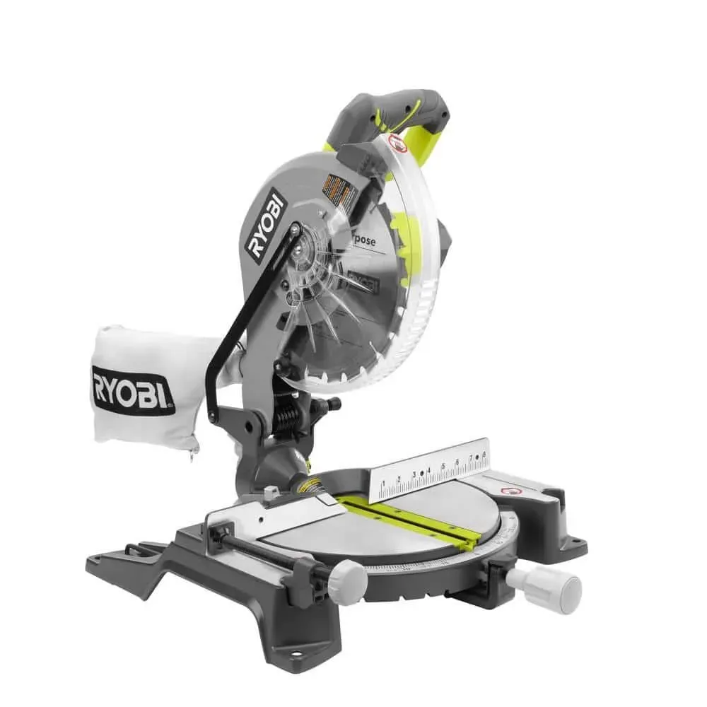 RYOBI 14 Amp Corded 10 in. Compound Miter Saw with LED Cutline Indicator - image 1