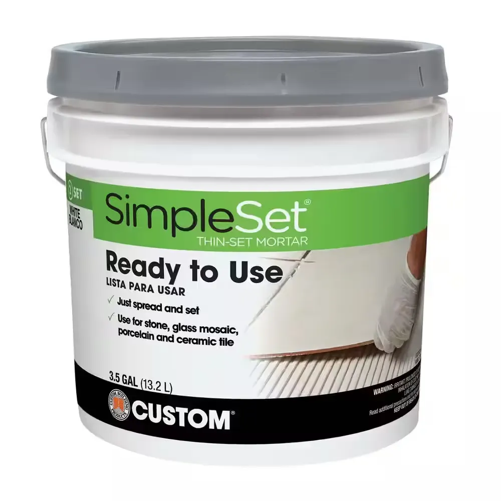 SimpleSet 3 1/2 Gal. White Premixed Thinset Mortar - image 1