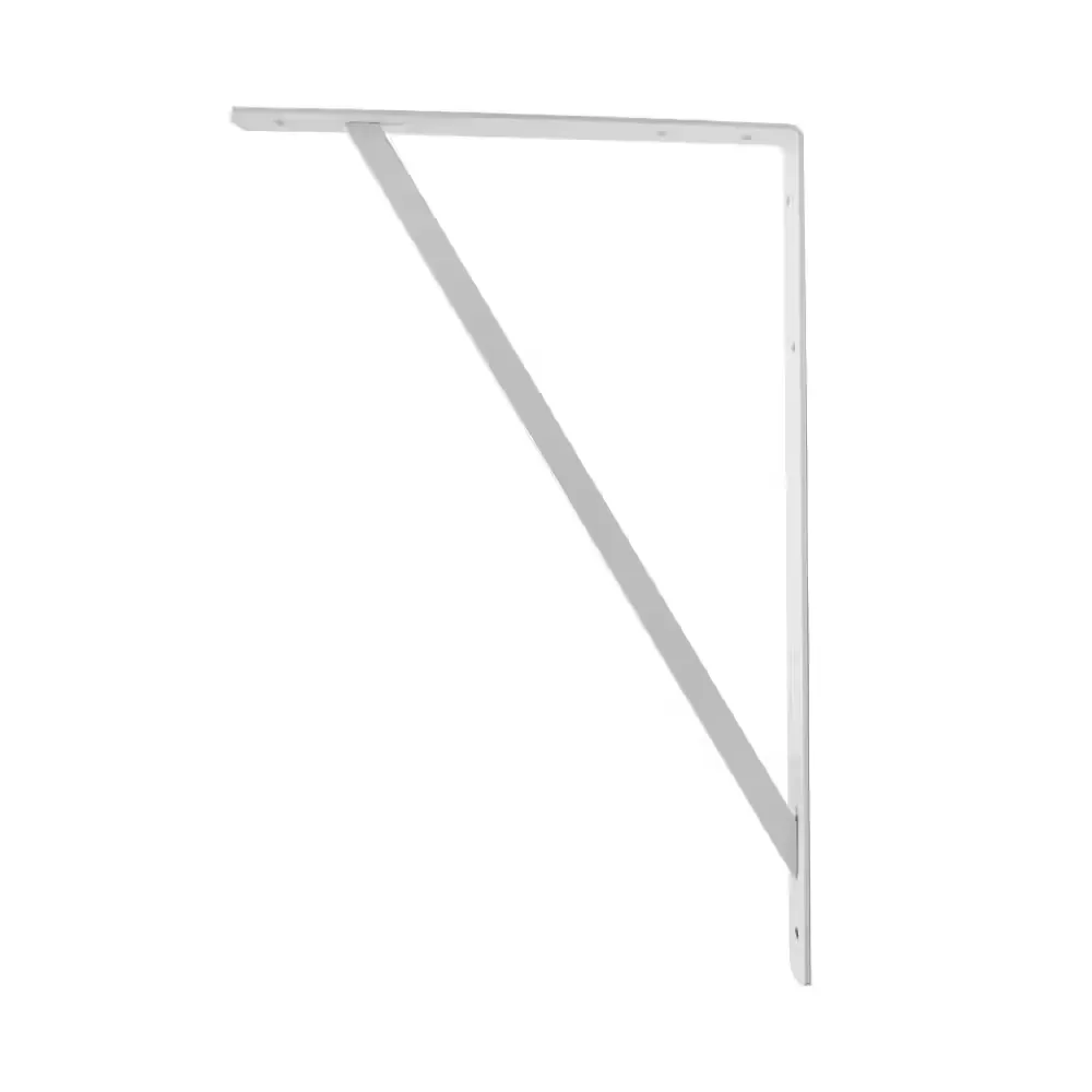 *** pack of 10 mixed 5 gray and 5 white***20 in. x 13 in. White Heavy-Duty Shelf Bracket - image 1