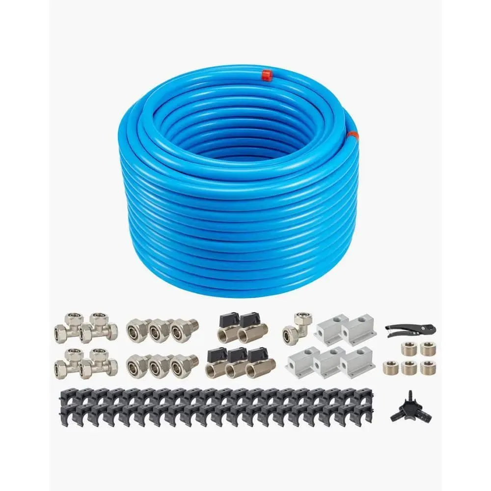  SKYSHALO Air Compressor Line Kit, 200 FT. x 3/4 in. HDPE-Aluminum Compressed Air Piping System, Leak-Proof - image 1
