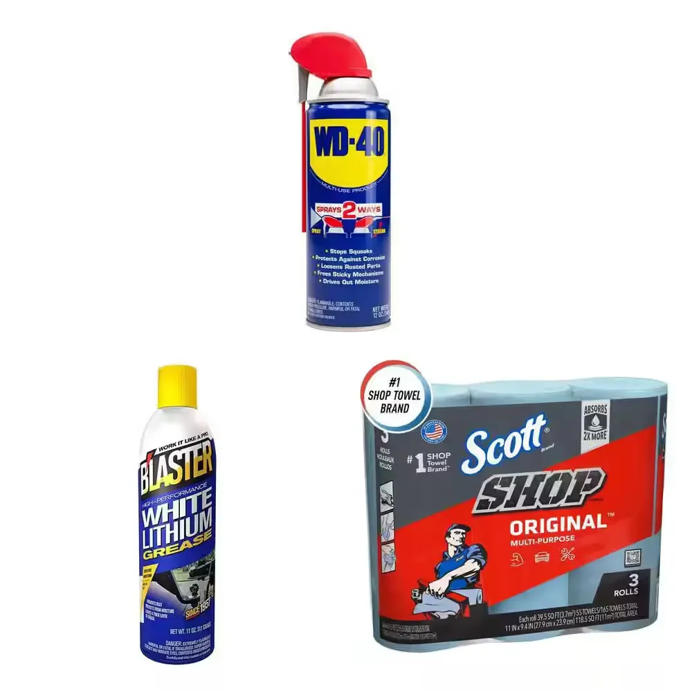 Case of Scott Shop Towels Original Multi-Purpose, Blue, 30 Rolls (10 Packs of 3) - image 1