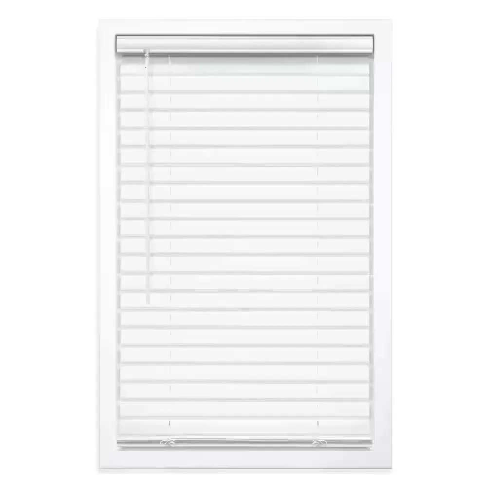 White Cordless Room Darkening Vinyl Blinds with 2 in. Slats - 70.5 in. W x 48 in. L - image 1