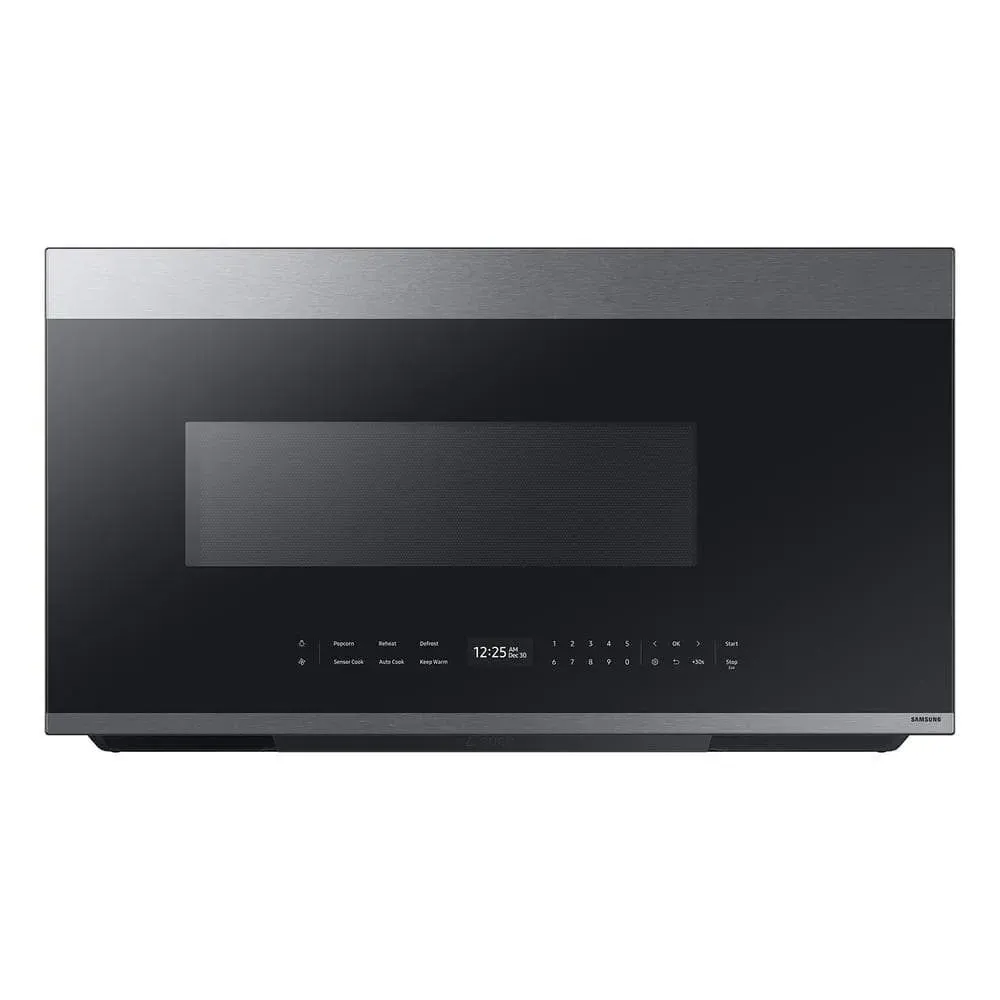 Samsung 2.1 cu. ft. 1000 W Stainless Steel Over-the-Range Smart Microwave with Auto Connectivity and LCD Display - image 1