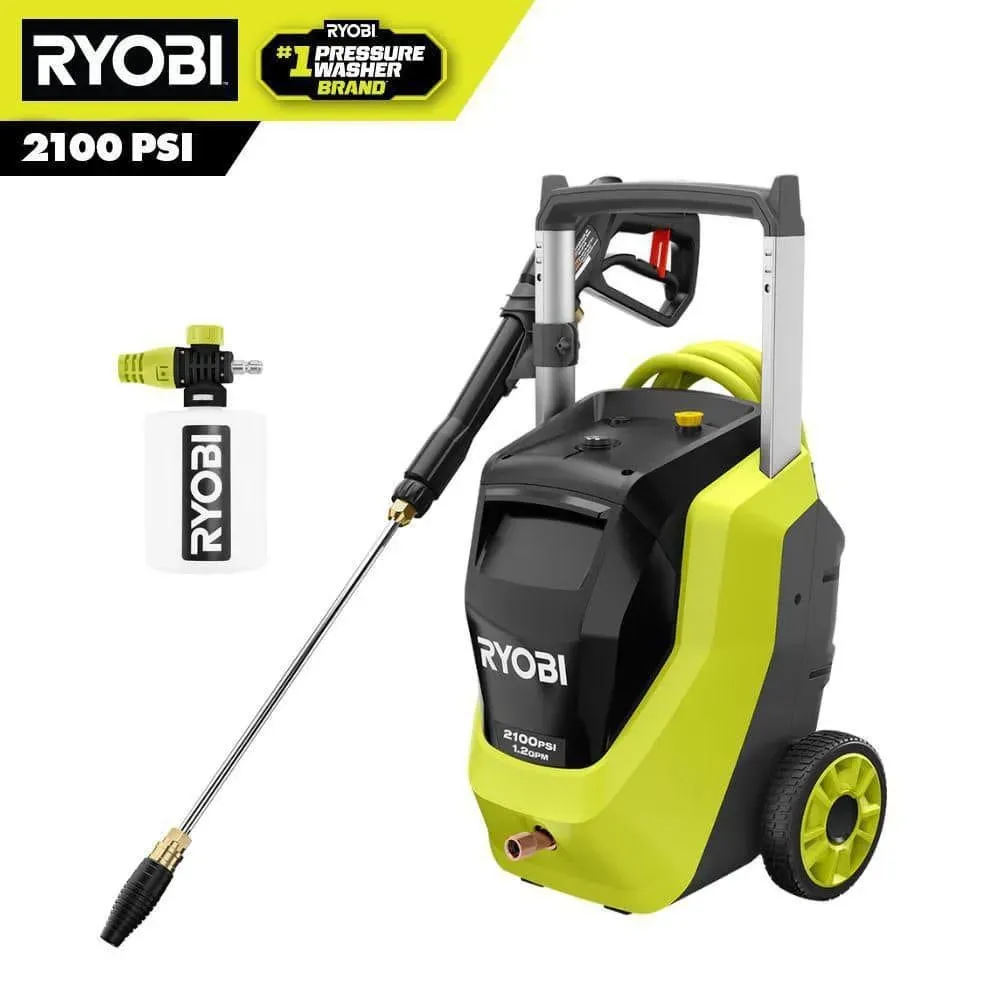 RYOBI 2100 PSI 1.2 GPM Cold Water Corded Electric Pressure Washer with Foamer - image 1