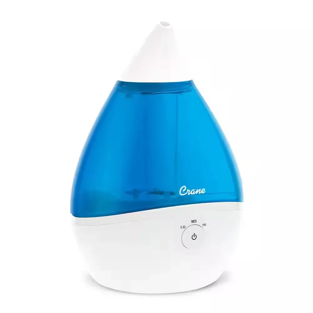 0.5 Gal. Droplet Ultrasonic Cool Mist Humidifier for Small to Medium Rooms up to 250 sq. ft. - Blue/White - image 1