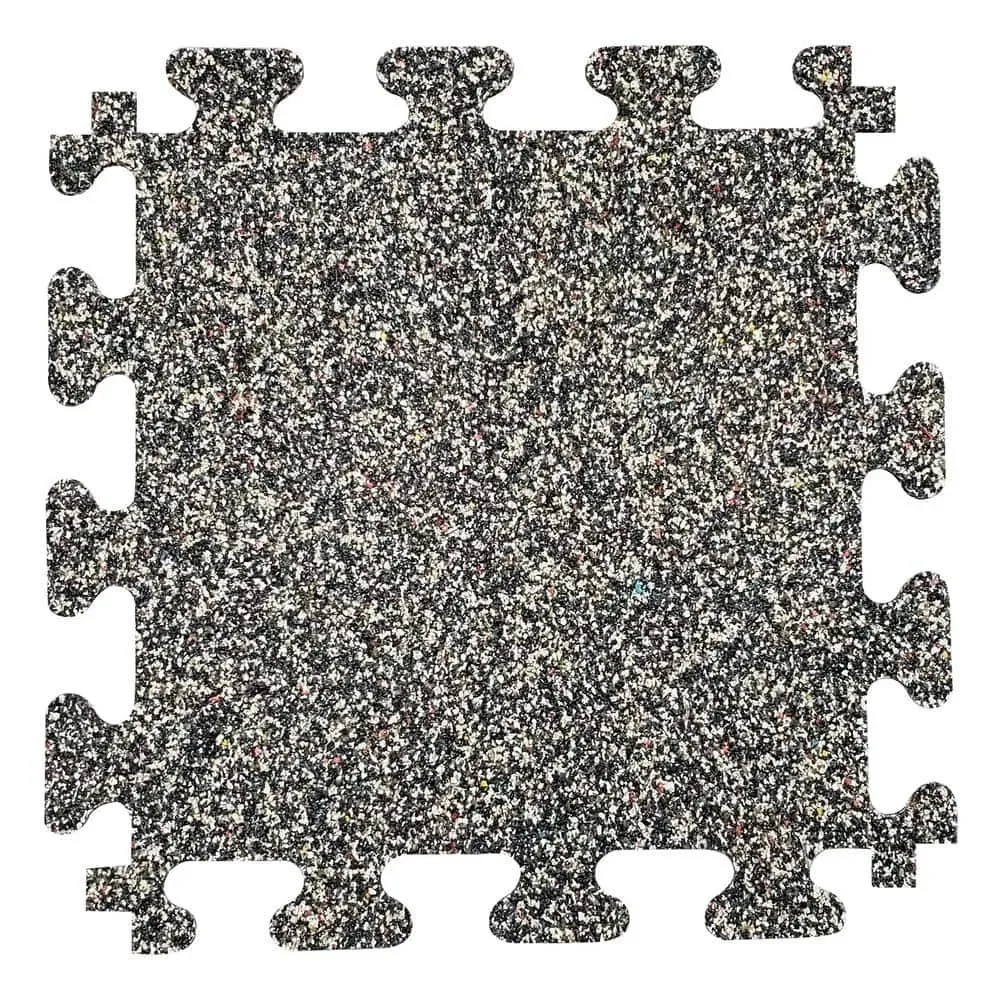 *** 11 Cases (157.52 sq. ft.) *** 18 in. x 18 in. Rubber Gym/Exercise Flooring Tiles with Nike Grind (14.32 sq. ft.) (6-Pack) Colors will Vary - image 1