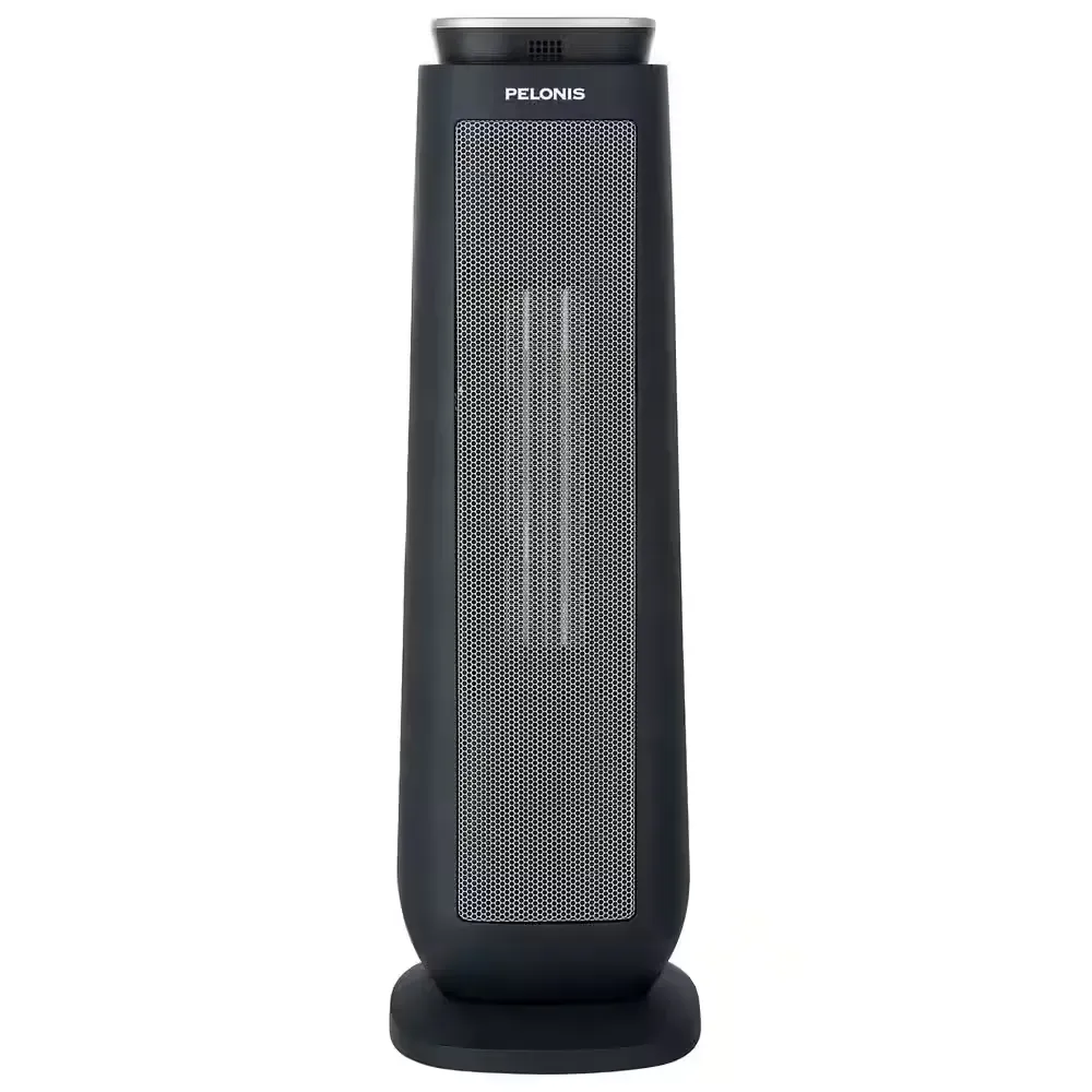 1500-Watt 23 in. Digital Tower Indoor Ceramic Heater Quiet Operation w/ Safety Overheat Protection and Fan Mode in Black - image 1