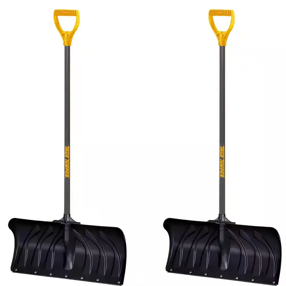 38.3 in. Steel Handle Plastic Snow Shovel (Pack of 2) - image 1