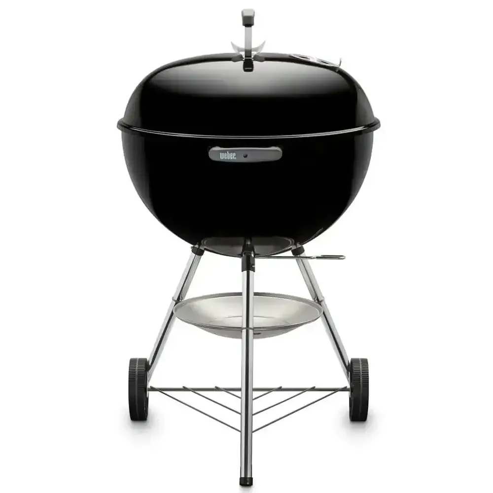 Original Kettle 22 in. Charcoal Grill in Black with One-Touch Cleaning System - image 1